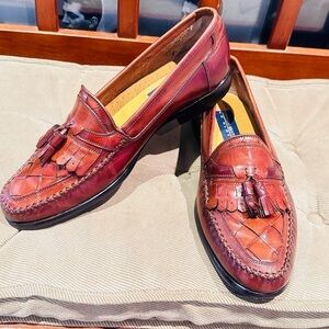 Giorgio Brutini Le Glove Tassel Weave Braided Loafer.